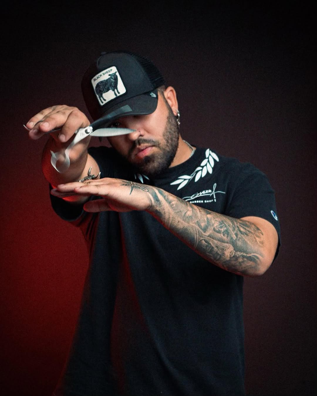 Dario Guerra with Professional Scissors